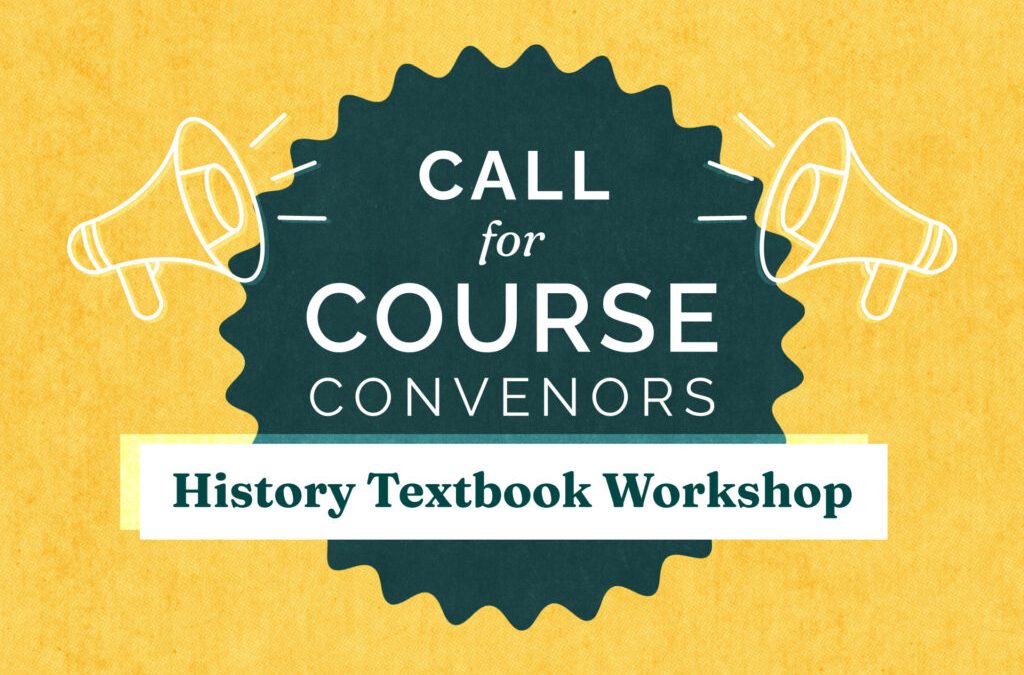 Call: Two Course Convenors for the History Textbook Workshop